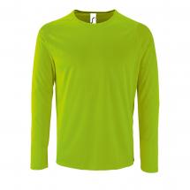 Футболка с длинным рукавом Sporty LSL Men, неоново-зеленая / Миниатюра WWW (1000)