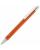 Ручка шариковая Button Up, оранжевая с серебристым