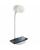 Лампа с колонкой и беспроводной зарядкой lampaTon, белая