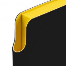 Ежедневник Flexpen Black, недатированный, черный с желтым / Миниатюра WWW (1000)