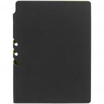 Ежедневник Flexpen Black, недатированный, черный с зеленым / Миниатюра WWW (1000)