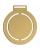 Медаль Steel Rond, золотистая