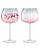 Набор из 2 бокалов Dusk, розовый с серым