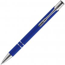 Ручка шариковая Keskus Soft Touch, ярко-синяя / Миниатюра WWW (1000)