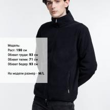 Куртка флисовая унисекс Nesse, черная / Миниатюра WWW (1000)