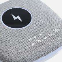 Bluetooth колонка с беспроводной зарядкой и подсветкой Terrafonic, серая / Миниатюра WWW (1000)