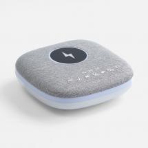 Bluetooth колонка с беспроводной зарядкой и подсветкой Terrafonic, серая / Миниатюра WWW (1000)