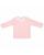 Футболка детская с длинным рукавом Baby Prime, розовая с молочно-белым
