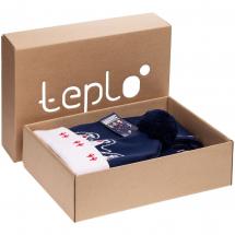 Коробка Teplo, большая, крафт / Миниатюра WWW (1000)