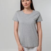Футболка женская T-bolka Stretch Lady, серый меланж / Миниатюра WWW (1000)