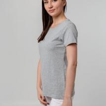 Футболка женская T-bolka Stretch Lady, серый меланж / Миниатюра WWW (1000)