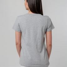 Футболка женская T-bolka Stretch Lady, серый меланж / Миниатюра WWW (1000)
