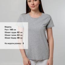 Футболка женская T-bolka Stretch Lady, серый меланж / Миниатюра WWW (1000)