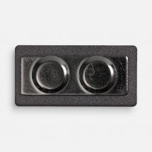 Значок Magnet Matto, серый металлик / Миниатюра WWW (1000)