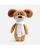 Мягкая игрушка Beastie Toys, собачка с белым шарфом