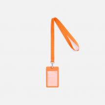 Лента для бейджа Pin, оранжевая / Миниатюра WWW (1000)