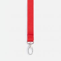Лента для бейджа Pin, красная / Миниатюра WWW (1000)