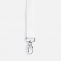Лента для бейджа Pin, белая / Миниатюра WWW (1000)