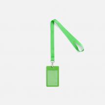 Лента для бейджа Pin, зеленая / Миниатюра WWW (1000)
