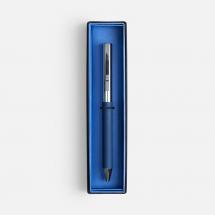 Ручка шариковая Eyeshot Soft Touch в футляре, темно-синяя / Миниатюра WWW (1000)