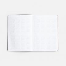Ежедневник Nebraska Flex, недатированный, синий с серебром / Миниатюра WWW (1000)