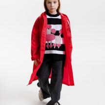 Дождевик детский RainDrop Kids, красный / Миниатюра модельного (1000)