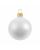 Елочный шар Gala Matt в коробке, белый, 6 см