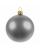 Елочный шар Gala Matt в коробке, серебристый, 8,5 см