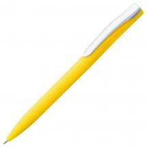 Ручка шариковая Pin Soft Touch, желтая / Миниатюра WWW (1000)