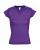 Футболка женская c V-образным вырезом Moon 150, темно-фиолетовая