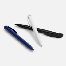Ручка шариковая Clear Solid, белая / Миниатюра WWW (1000)