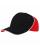 Бейсболка Unit Smart, черная с красным