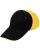 Бейсболка Unit Smart, черная со светло-желтым