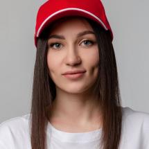 Бейсболка Generic, красная с белым кантом / Миниатюра WWW (1000)