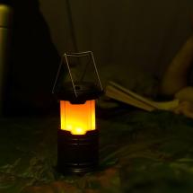 Кемпинговый фонарь с имитацией пламени Lindau Flame, черный / Миниатюра имиджевого (1000)