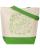 Холщовая сумка Flower Power, ярко-зеленая