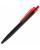 Ручка шариковая Prodir QS01 PRT-P Soft Touch, черная с красным