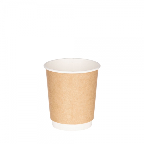 Двухслойный бумажный крафт стакан, 250 мл