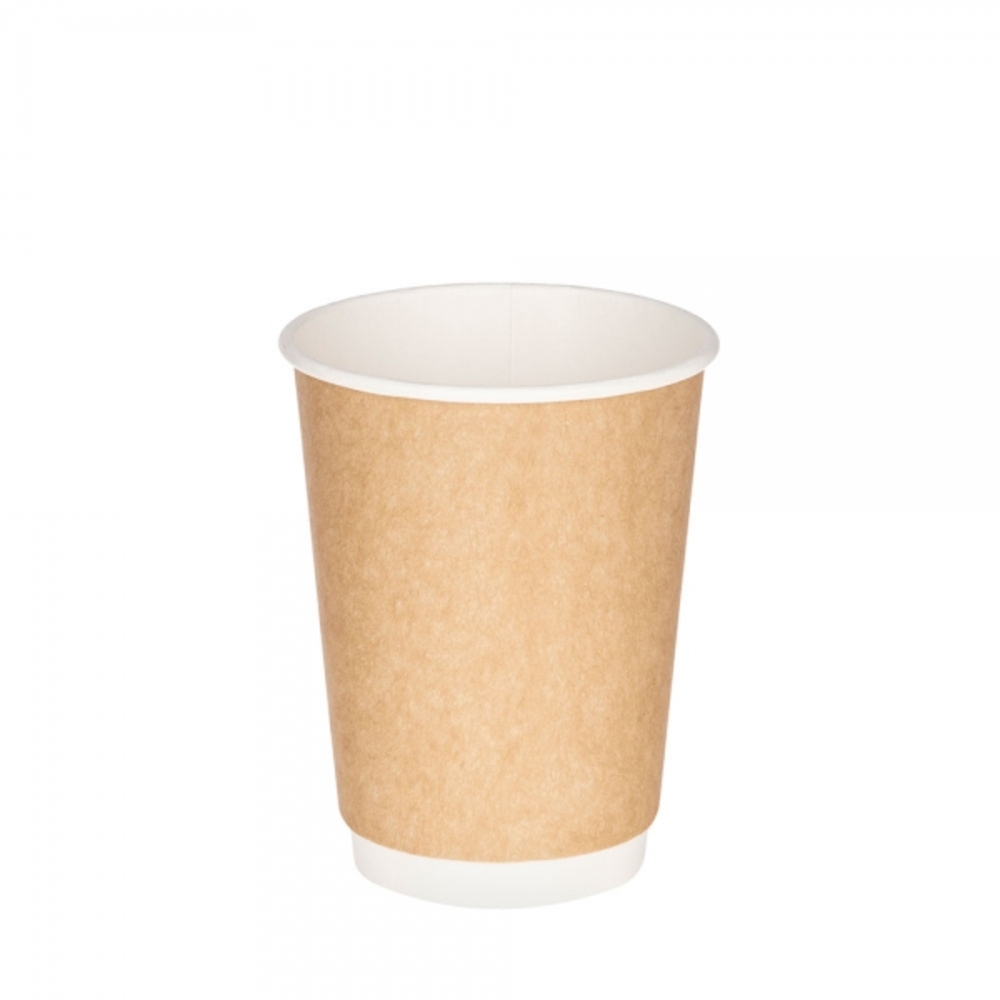 Двухслойный бумажный крафт стакан, 300 мл