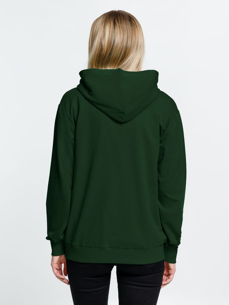 Толстовка на молнии с капюшоном Siverga 2.0, темно-зеленая / Миниатюра модельного (1000)