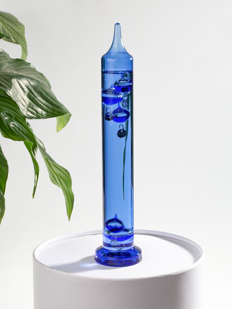 Термометр стеклянный «Галилео», голубой / Миниатюра имиджевого (1000)