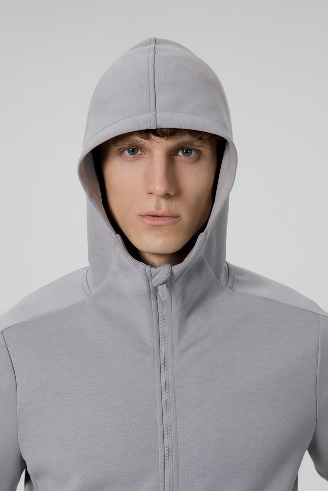 Куртка с капюшоном унисекс Begi, серая / Миниатюра модельного (1000)