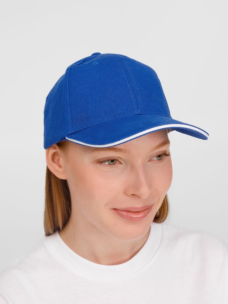 Бейсболка Buffalo, ярко-синяя с белым / Миниатюра модельного (1000)