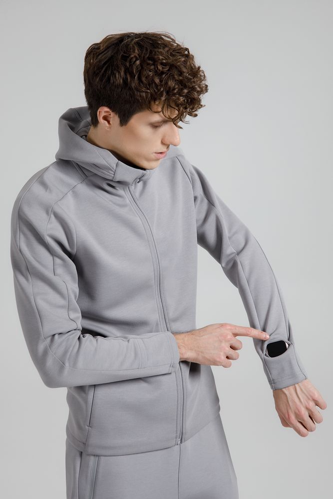 Куртка с капюшоном унисекс Begi, серая / Миниатюра модельного (1000)