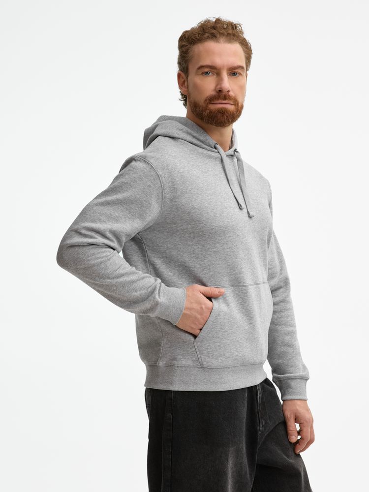 Толстовка унисекс Spencer, серый меланж / Миниатюра модельного (1000)