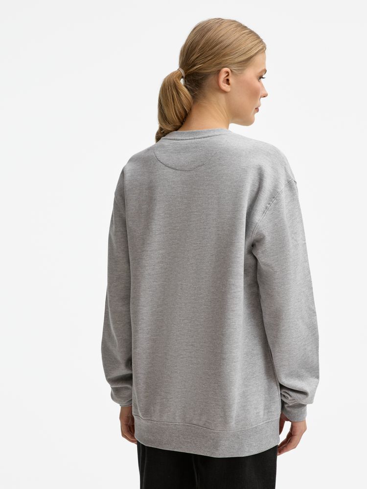 Свитшот унисекс Columbia, серый меланж / Миниатюра модельного (1000)