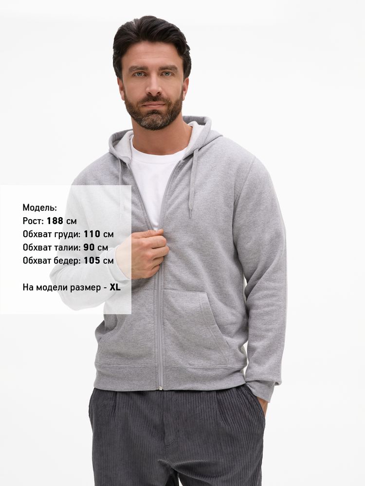 Толстовка унисекс Stone, серый меланж / Миниатюра модельного (1000)
