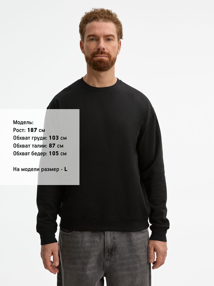 Свитшот унисекс Columbia, черный / Миниатюра модельного (1000)