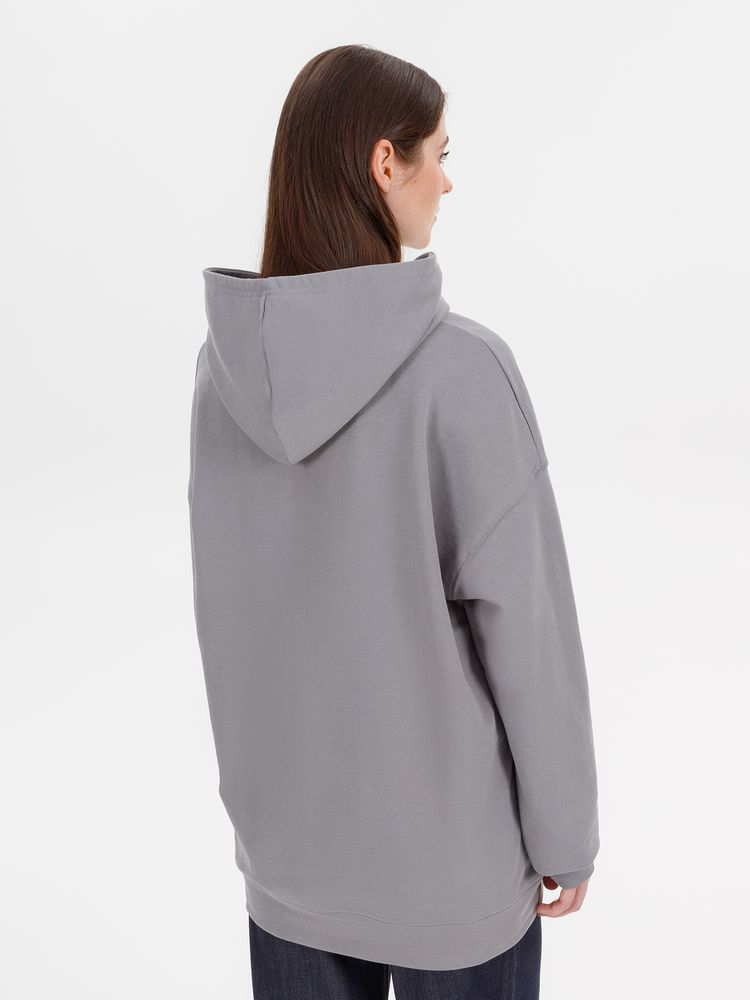 Худи оверсайз унисекс Outshine, серое / Миниатюра модельного (1000)