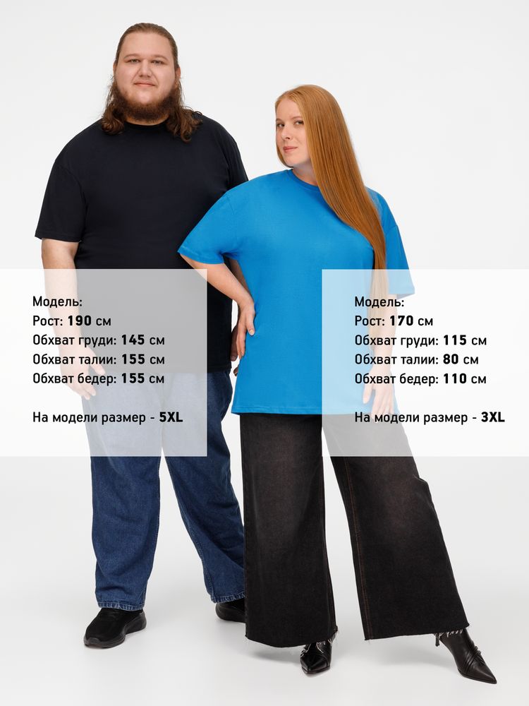 Футболка унисекс T-Bolka 160, бирюзовая / Миниатюра модельного (1000)